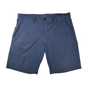 English Laundry Mens Navy Blue Utility Cargo Shorts 38W Stretch Rayon Blend